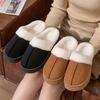 New autumn and winter cotton slippers women's home household couple indoor and outdoor warm thick-bottomed fluffy slippers men