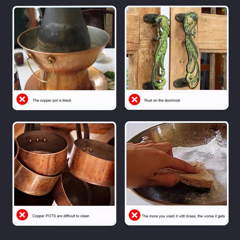 Koper Patina Reiniger 6.08oz Messing Reinigingsspray Brons Roestverwijderaar Voor Metalen Kraan Hardware Koperwaren Polijstvloeistof