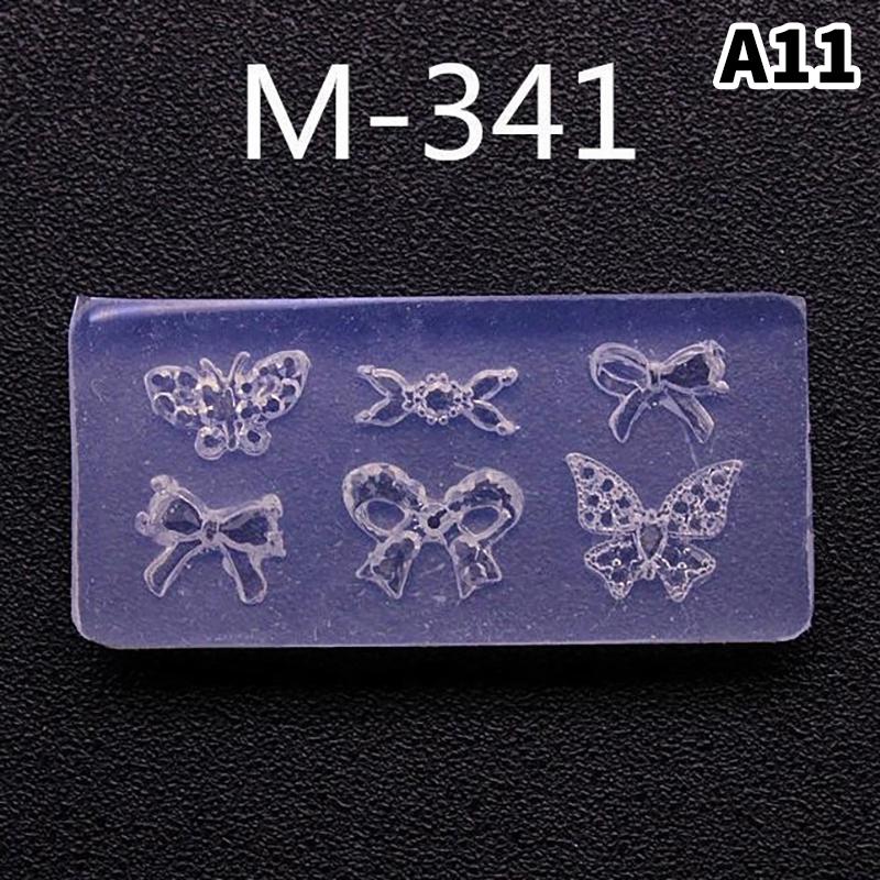 

Мультяшный силиконовый молд для ногтей бантик цветок украшения для ногтей ногти DIY дизайн стереоскопическая штамповочная пластина инструменты для маникюра товары для искусства