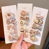 Retro Cute Baby Hair Clips – Gentle Fabric Flower Headwear for Girls