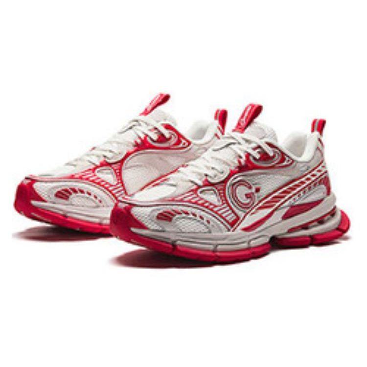 Anta Champion All-Weather Series Lightweight Comfortable Non-Slip Low-Top Running Shoes Men Sneaker White Red 112348805A-5