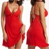 Sexy Lingerie Ladies Sleepwear Women Babydoll Robe Underwear Vneck Dress Night