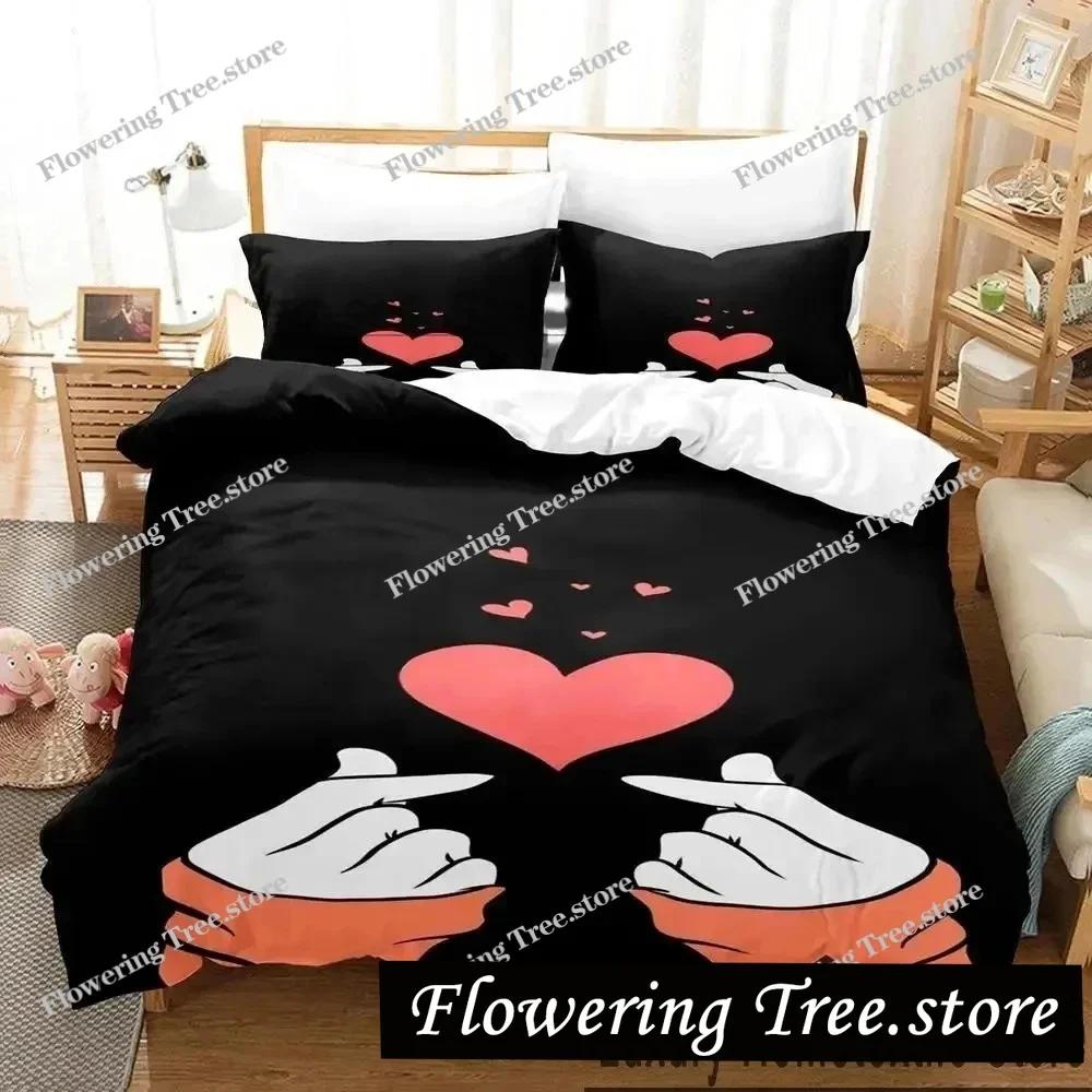 3D Print XOXO Devil Smiling Face Bedding Set Duvet Cover Bed Set Quilt Cover Pillowcase Comforter king Queen Size Boys Adult