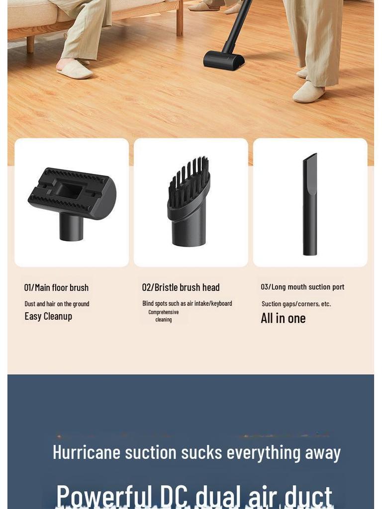 Kabelloser Handstaubsauger: Doppelfunktion, starke Saugkraft für Zuhause und Auto