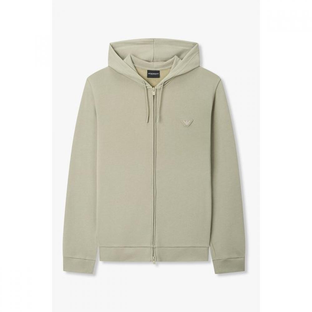 Emporio Armani Men Eagle Patch Hooded Lounge Zip Up 0816138004 M(100)