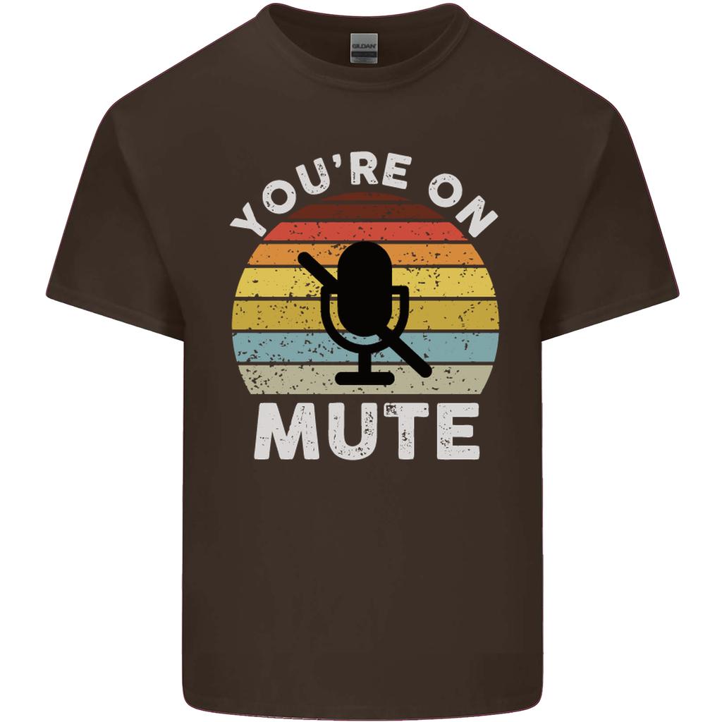 Youre On Mute Funny Microphone Conference Unisexs Light Cotton TShirt