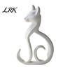 Cat Figurine 3D Printed Figurine, Minimalist Elegant Sitting Sculpture, Burr-free Figure Modern Animal Ornament for Home Office Desk Shelf Decor