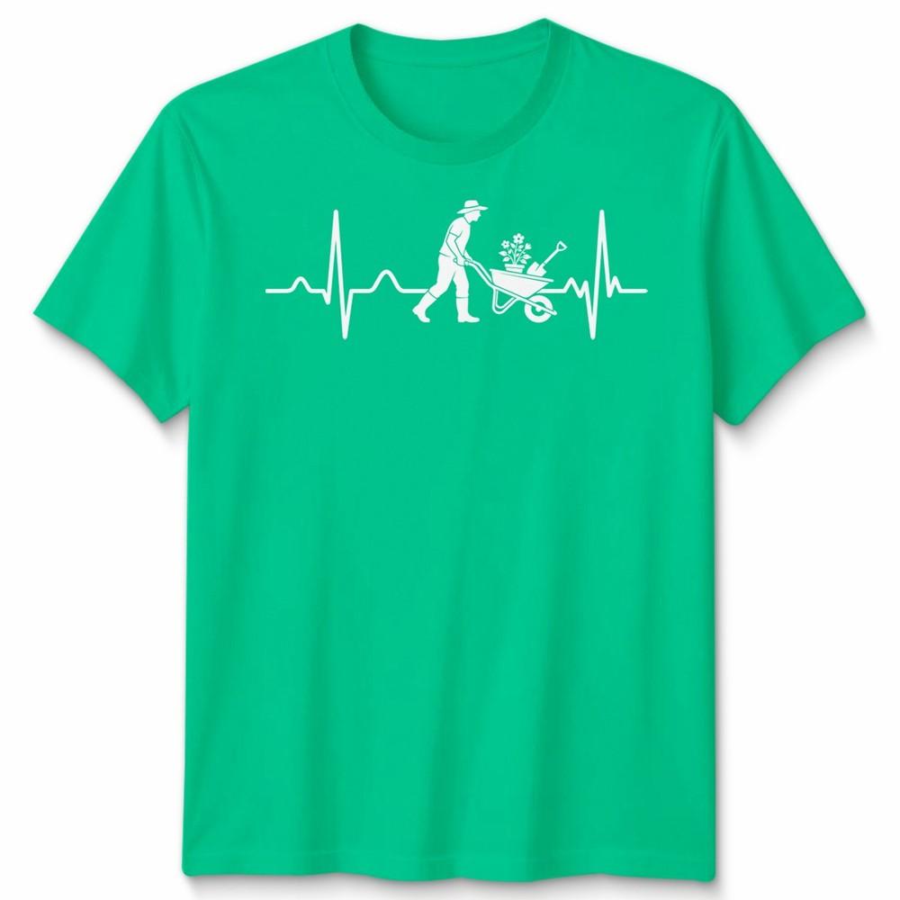 Heartbeat Gardener Unisex T Shirt Allotunisext Gardening Hobby Unisexs Unisexs Tee S