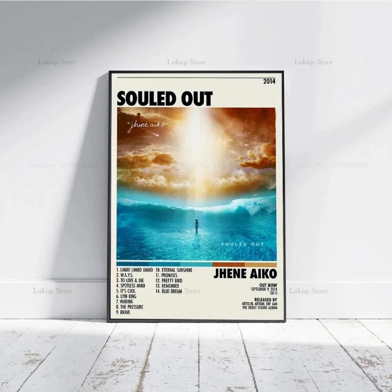

Poster Prints Jhene Aiko Chilombo Trip Souled Out Music Star Album Canvas Painting Wall Art Picture Living Room Home Decor 21cm×30cm NoFrame