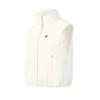 Tennis Fashion Simple Classic Retro Casual Versatile Loose Warm Short Cotton Vest Women Vest Egrets-White A11W613907FWT