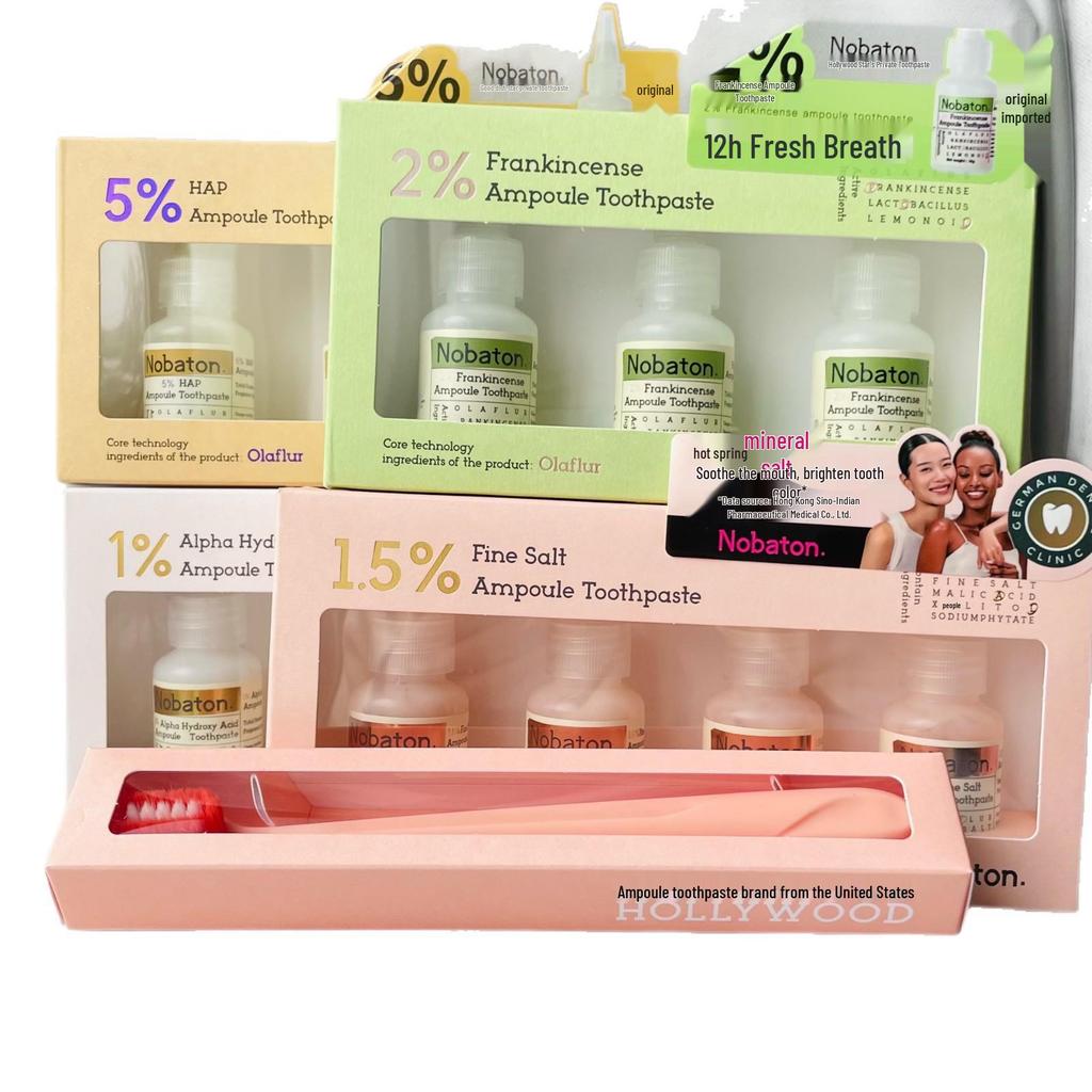 Nobaton Farm Toothpaste with 1% Fruit Acid, 1.5% Pink Salt, 2% Mastic & 5% Hydroxyapatite