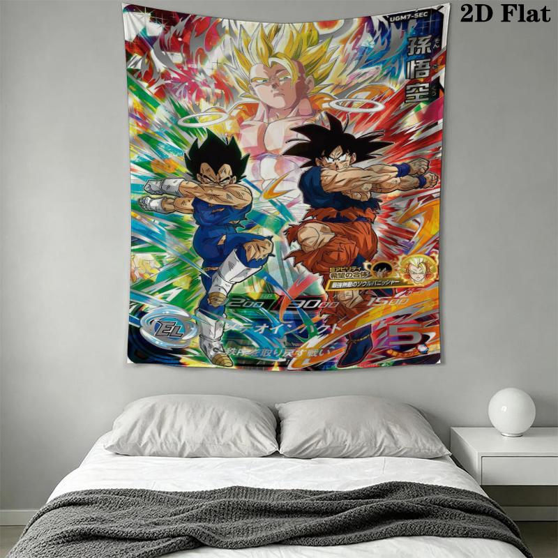 Dragon Ball Wall Tapestry Aesthetic Wall Hanging Printed Fabric Blanket Decorative Tapestries for Bedroom Living Room Home Decor