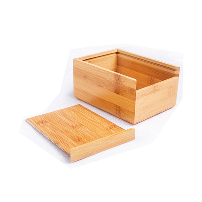 Bamboo Wood Tissue Box: Customizable Logo, Ideal for Restaurants and Hotels, Stylish Napkin Storage, Pull-Out Feature