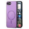 Custodia posteriore in pelle per iPhone 16e Compatibile con MagSafe Cover per telefono con tocco vellutato