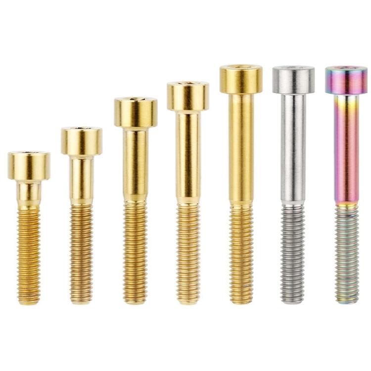 2Pcs Metal Alloy Bike Stem Top Bolt Road Bike Stem Fastening Screw Socket Cap Head Bolts Screw Easy To Install
