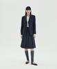 PINBLACK Wool Mix Pleated Set-Up Skirt