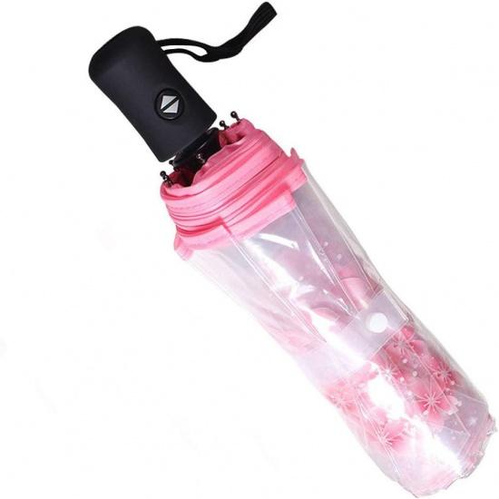 

Прозрачный складной дорожный зонт Cherry Blossom