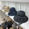 Hat Female Plain Bucket Hat Female Pleated Bucket Hat Face Versatile Foldable Sunshade Basin Hat