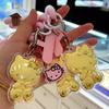 20mg 999kt Pure Gold Cat Pendant Keychain Charm - La Bu Bu Cartoon Design