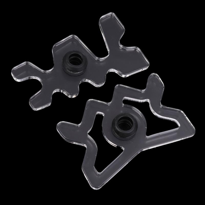 Transparent Acrylic Pool Billiard Cue Bridge Head Plug-In Easy To Use Pool Stick Holder Rubber Acrylic Billiard Cue Bridge