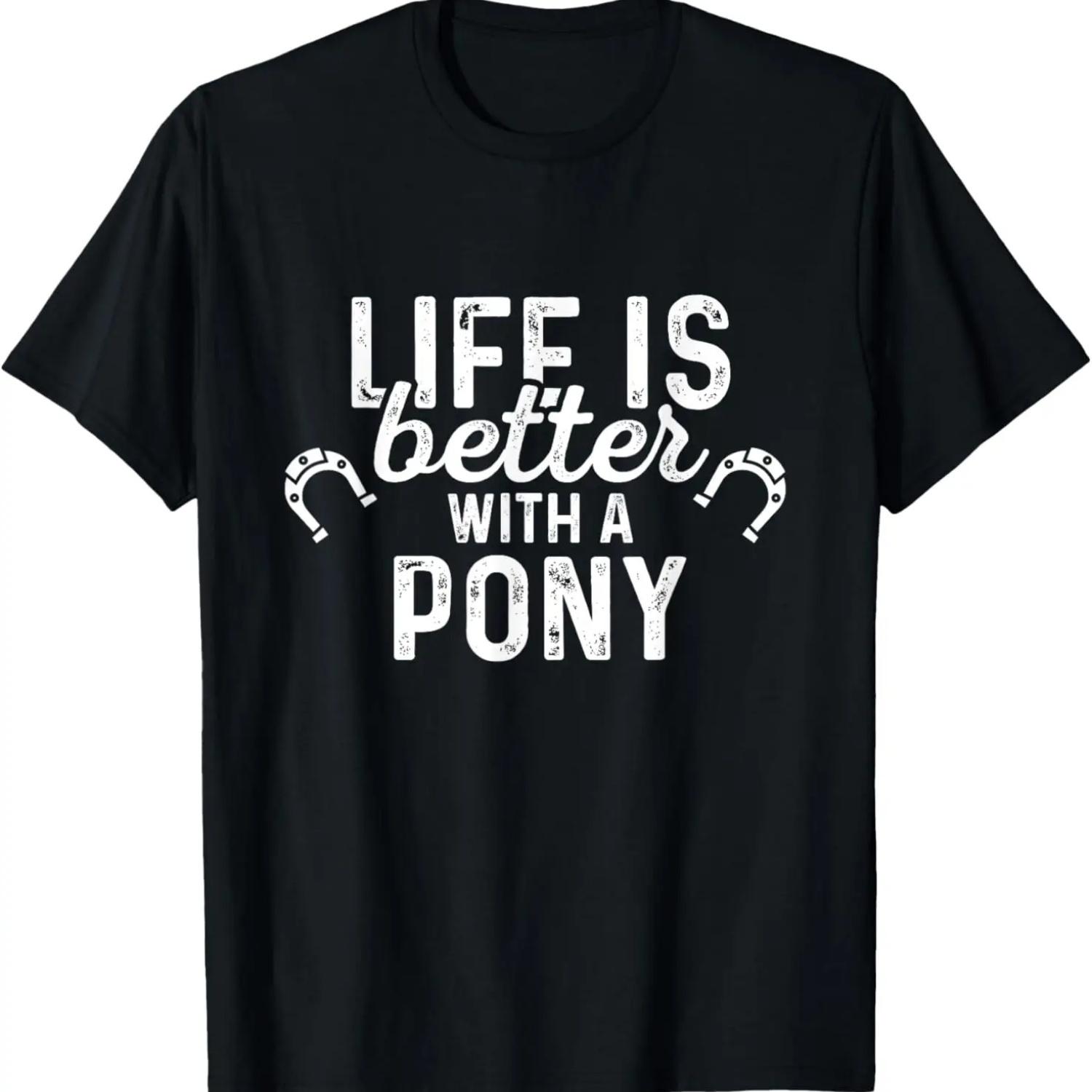 Pony Life Mini Horses Miniature Horse Lovers T-Shirt S
