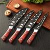 4pcs Hand Forged Butcher Knife Set-Kiritsuke Knives,Meat Cleaver Knife,Boning Knives,Butcher Knives 5Cr15MoV Steel Chef Knife