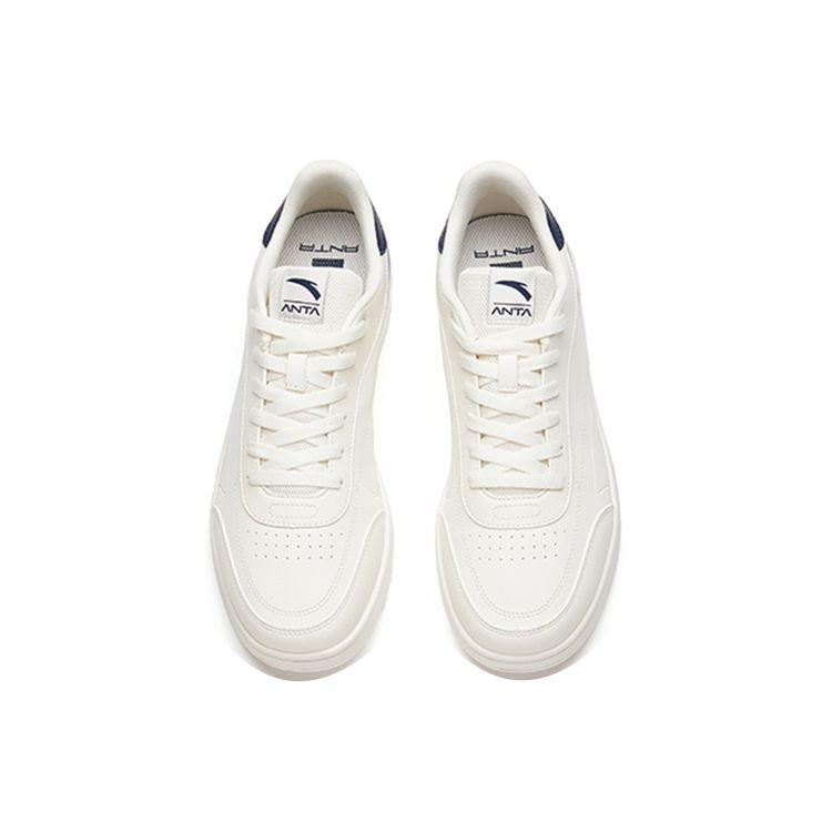 Anta Fashion Slip-Resistant Durable Lightweight Low-Top Skate Shoes Men sneaker White Blue 912038031R-10