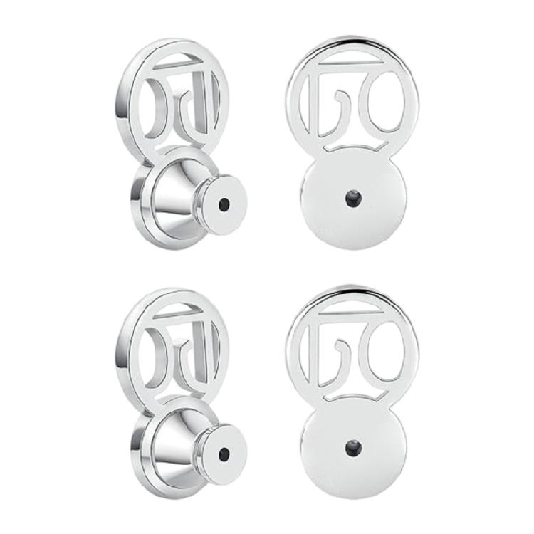 Pack of 4 Earring Backs Locking Replacements Oval Locking Earring Part Earring Plugs for Extended Comfort and Support