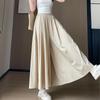 Spring Summer A Line High Waist Pants Skirt Women Trend Fashion Japanese Culottes Casual Loose Ice Silk Wide Leg Pant