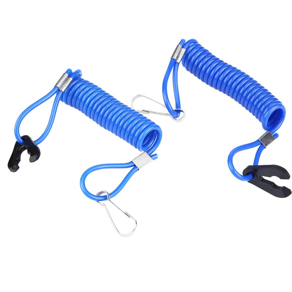 2 peças Cabo de Segurança RV Resistente a Arranhões para Motor de Barco de Plástico Yamaha PWC Jet Ski