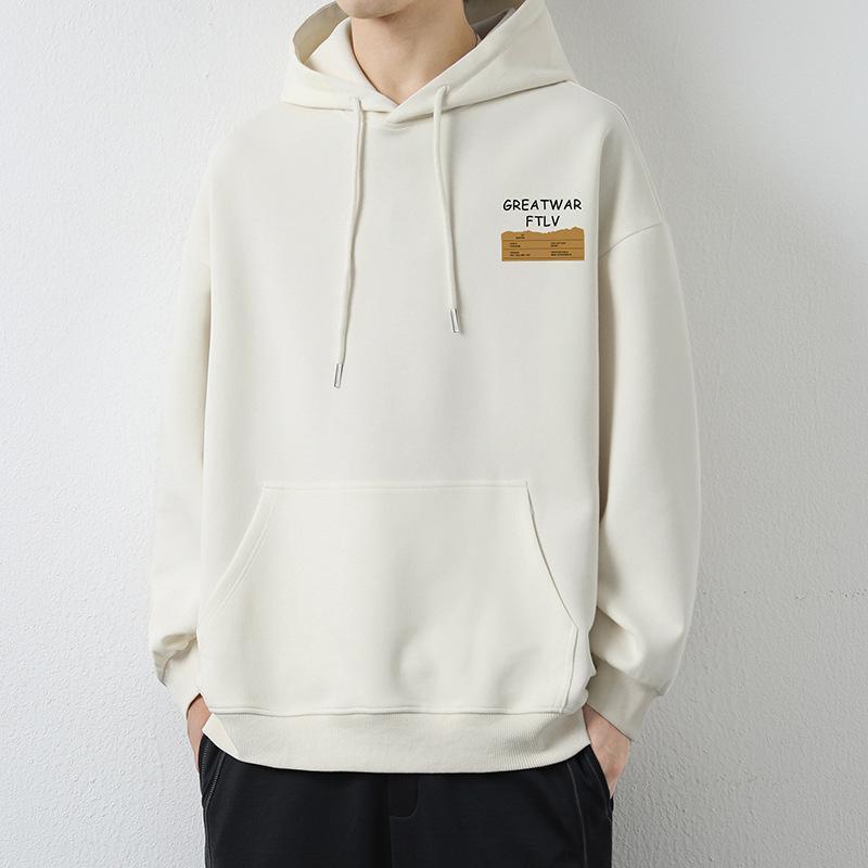 American Hooded Sweater Men's Autumn Trend Loose Casual Long Sleeve Top Teen Pullover Jacket