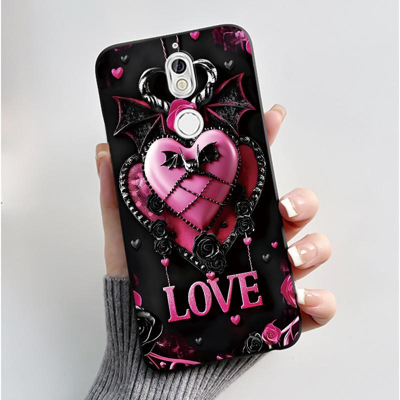 Case For Nokia 7 Phone Casing For Nokia 7 Plus Back Cover Trendy Soft Silicone Shockproof Black Case Milk Tea Rabbit Pattern