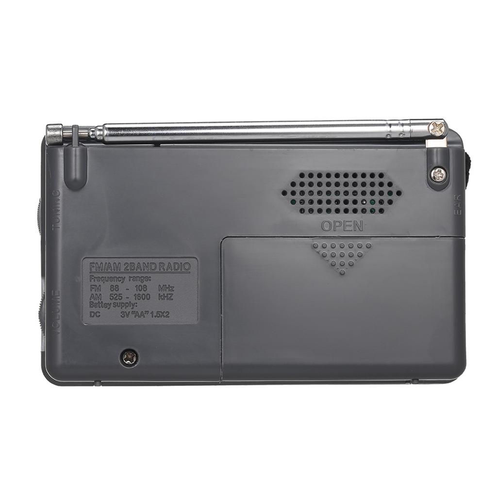 INDIN BC R2048 Mini AM FM Radio 2 Band Radio Receiver Portable Pocket Radio Built in Speaker w Headphone Jack