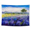 Wall Hanging Tapestry Sunflower Lavender Oil Painting Landscape  Room Decoration Background Cloth