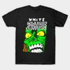 Men Black Print T-shirt White Zombie No-Cut Transfer Paper Print Cotton Tshirt
