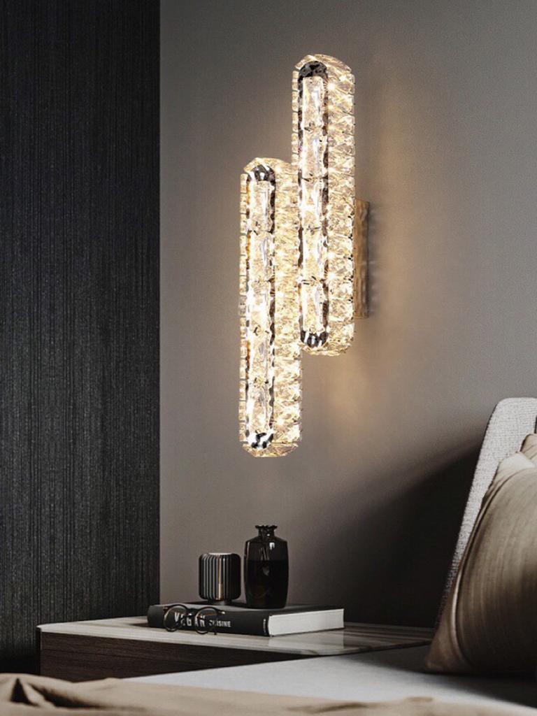 Gold/silver Modern LED Luxury Wall Light Sconces Fixtures,Bedroom Lamp,Hallway,Background Wall Nordic Indoor Room Decoration