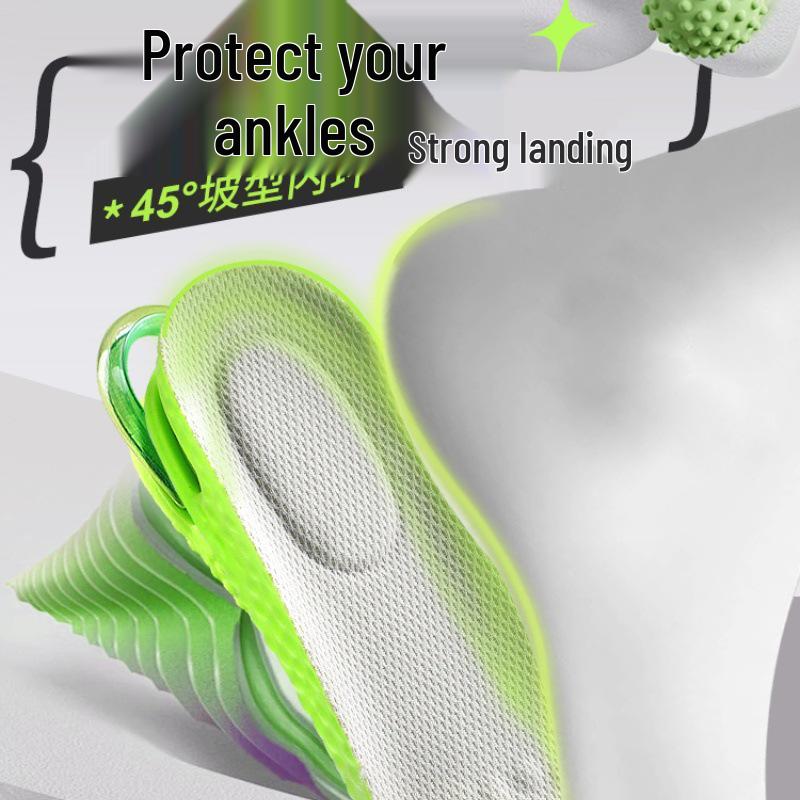Height-Boosting Insoles: Unisex, Air Cushion for Shock Absorption, Non-Fatiguing, Odor-Proof, Sweat-Absorbing, Breathable, Invisible Comfort.