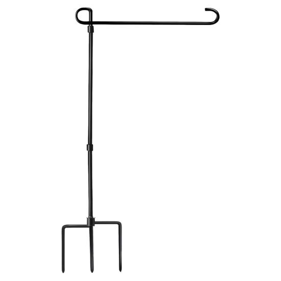 Garden Flag Stand with 5 Prong Base Heavy Duty Weather-proof Metal Outside Yard Patio 12x18-Inch Flag Pole Holder with Shepherd Hook