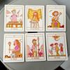 Squid Cake Tarot 9*6.5cm 78 Card Deck with Knights Riding Creatures, Quirky Faces and A Delicious Colour Palette