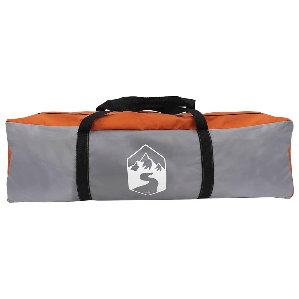 Instant Tent with Roof Grey and Orange 305 x 215 x 140 cm