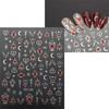9 Sheets Bronzing Nail Art Stickers Sun Star Heart Nails Stickers Self-Adhesive Manicures Stickers 3D Nails Decals