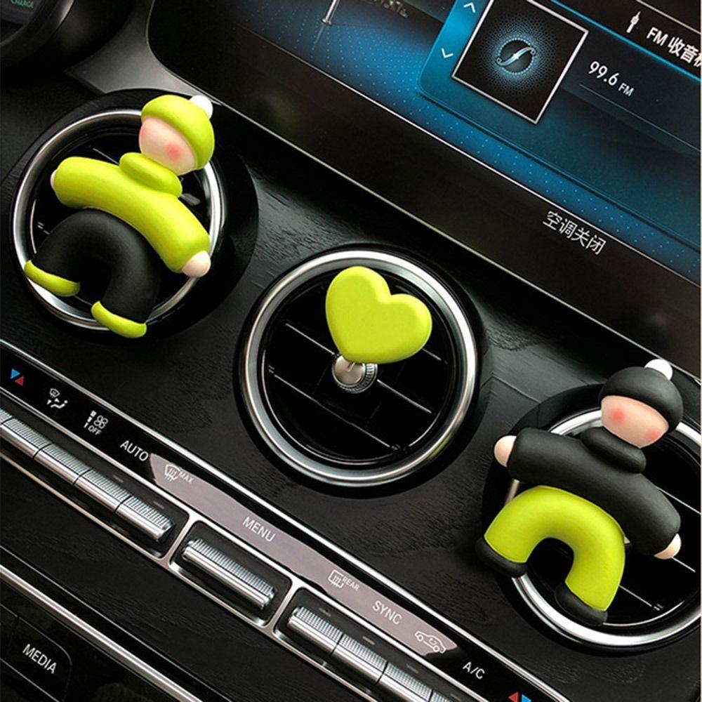 Cute People Shape Car Perfume Clip Non-toxic Automotive Aromatherapy Diffuser  Car Air Outlet