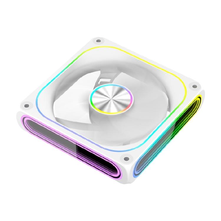 12cm ARGB Lighting PWM Controlled Mirror Design Fan Offering Robust Cooling and Aesthetic Appeal for Desktop Rigs
