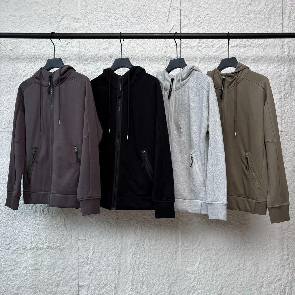 Trendy Autumn/Winter Unisex Round Lens Zipper Hoodie
