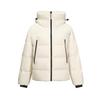 Outdoor Series Color Block Design Warm Comfortable Soft Long Sleeve Down Jacket Women Outerwear Eggshell L424W001-00V7
