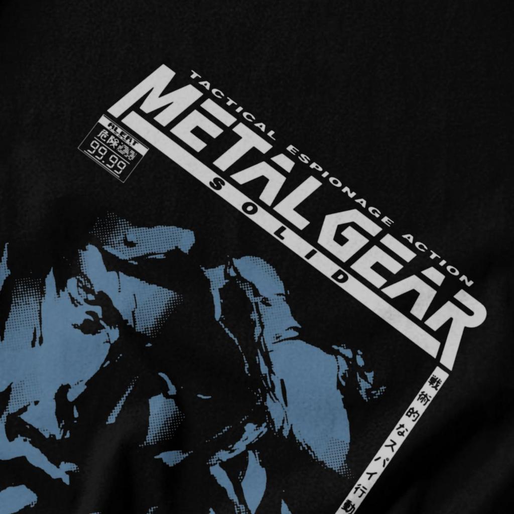 Men T Shirt Metal Gear Solid Gray Fox Fans Gifts Idea Y2K Graphic Short Sleeve Unisex Clothing T Shirts