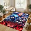 Personalized Crystal Velvet Carpet,Jujutsu Kaisen Custom Printed Name, Plush Area Rug For Home Indoor Decor