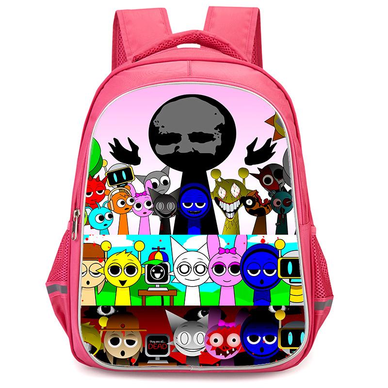 Rhythm Box Sprunki Hra Anime Batoh Studentský Školní Taška Počítačová Taška