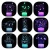 Pikachu Led Night Light 3d Illusion Lamp Bedside Kids Gifts Bedroom