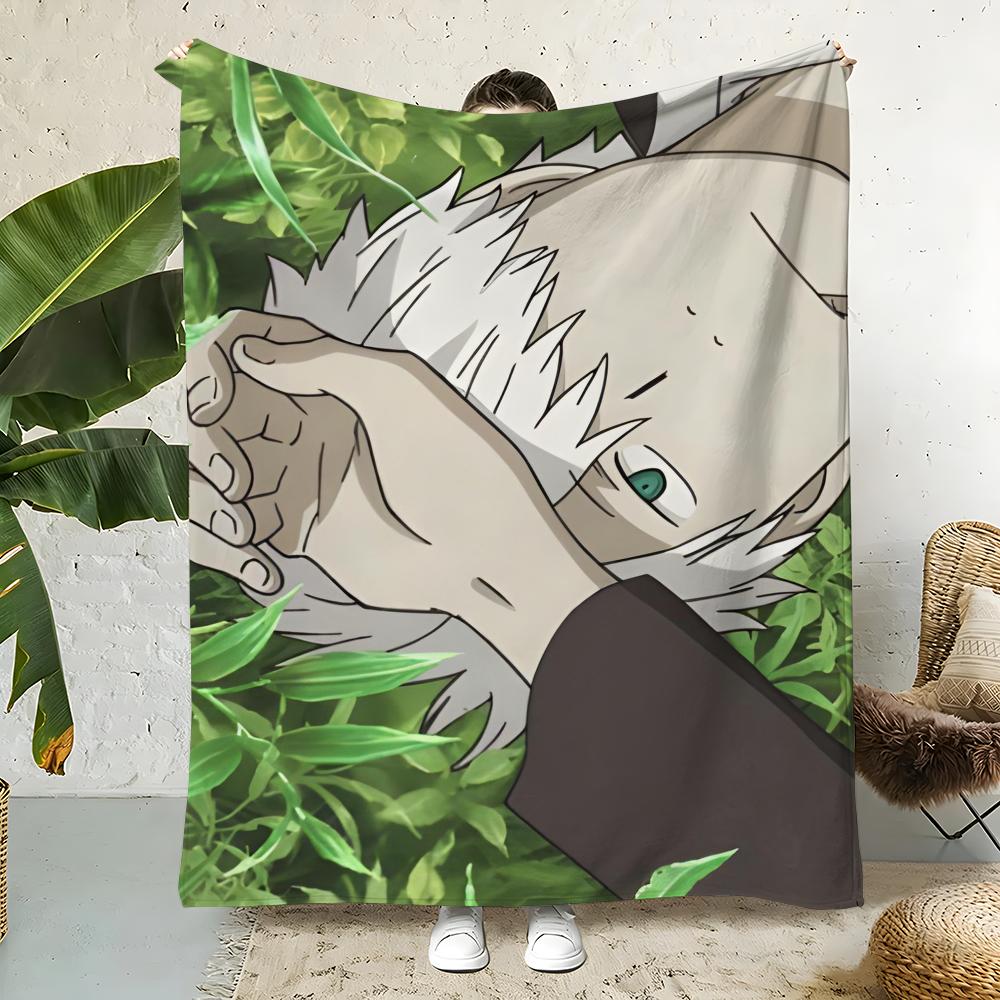 Anime M-Mushishi Throw  Flannel Throw Blanket,Bed Home Office Nap Blanket Travel,Camping,Picnic Blanket Soft Decor 75cmx90cm